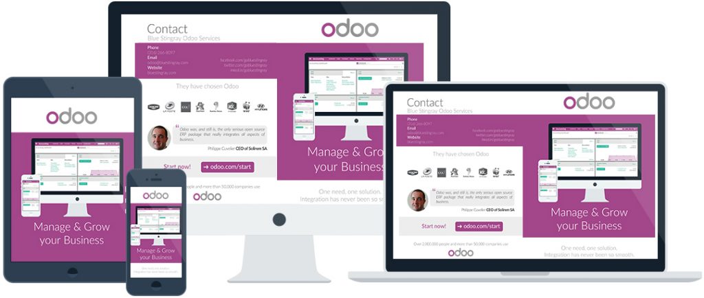 Odoo responsive view marketing