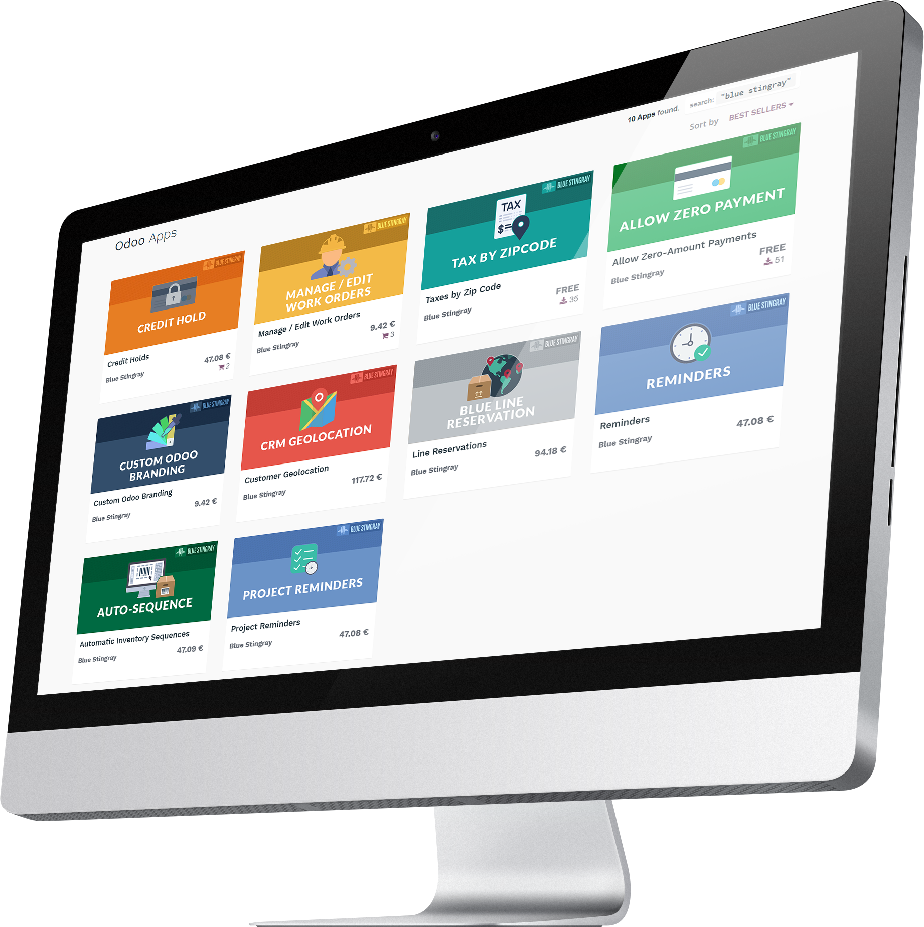 Blue Stingray 3rd Party Apps for Odoo