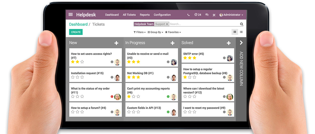 Odoo Help Desk